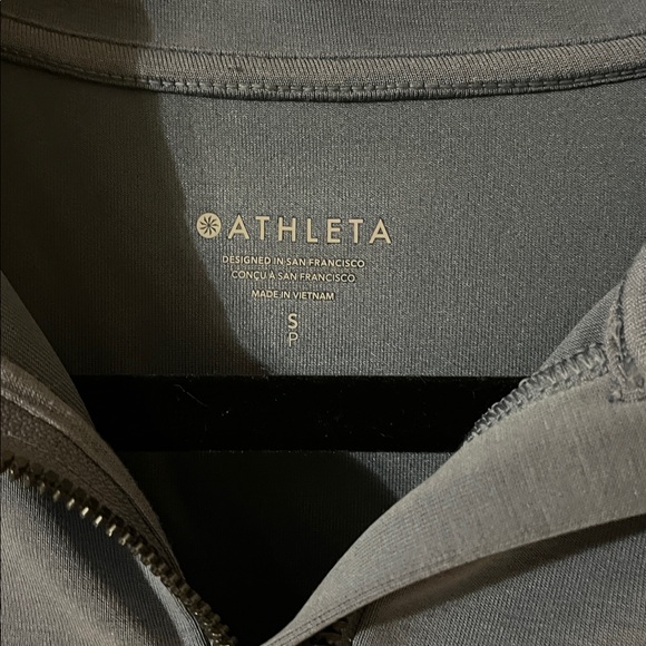 Athleta Blue Seasoft Quarter-Zip Size Small - Picture 2 of 4